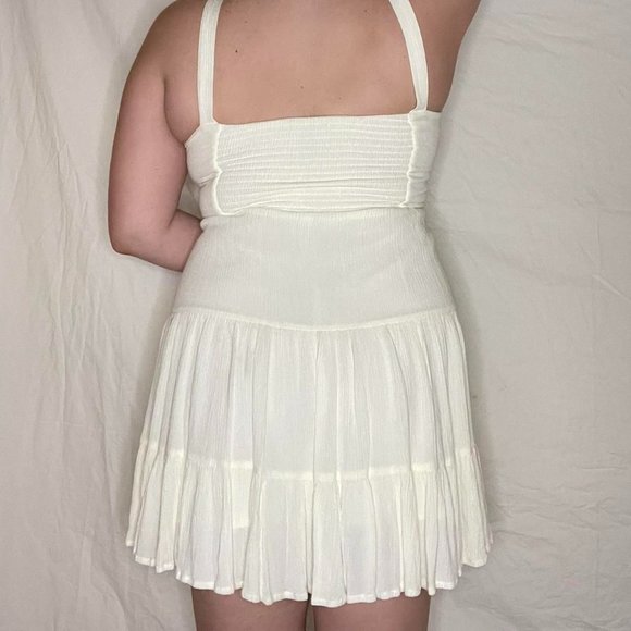 Forever 21 Flowy White/Cream Button Detail Tank Dress - Picture 3 of 4